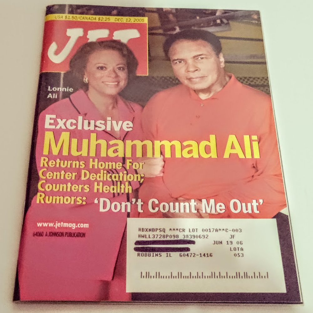 Jet Magazine December 12, 2005 Muhammad Ali